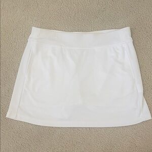 Grand Slam White Performance Skort with Branded Waistband